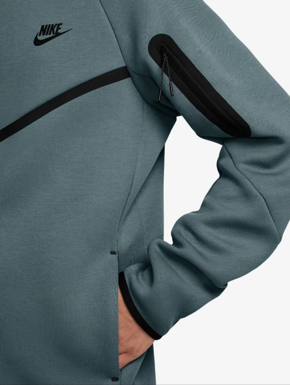 Nike Kids' Green Tech Fleece Hoodie & Jogger Pants - Picture 3 of 14